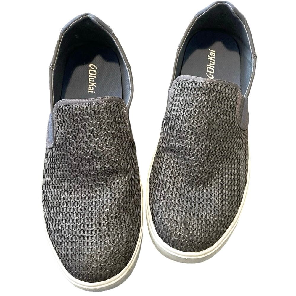 Men’s Size 12 Olukai Lae'Ahi Slip On Casual Sneakers Gray